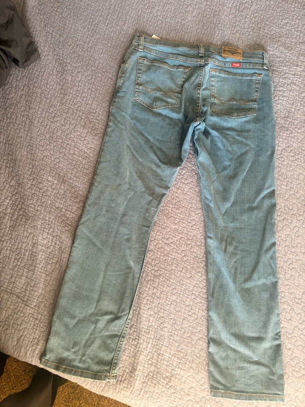 Wrangler Light Blue Straight Fit Jeans